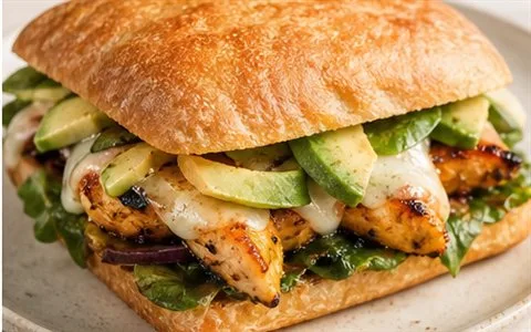 Panera Chipotle Chicken Avocado Melt popular menu with price and calories